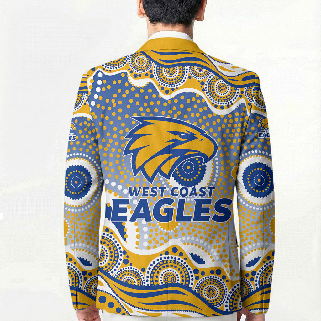 West Coast Eagles Blazer Aboriginal Dot Pattern - Football Mascot Heritage Pride