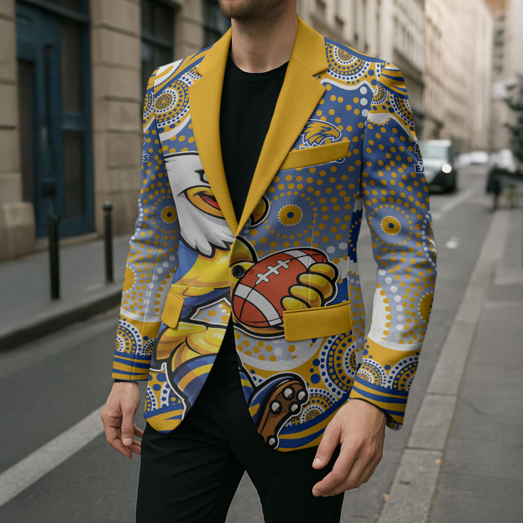 West Coast Eagles Blazer Aboriginal Dot Pattern - Football Mascot Heritage Pride