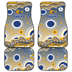 West Coast Eagles Car Mats Aboriginal Dot Pattern - Football Mascot Heritage Pride