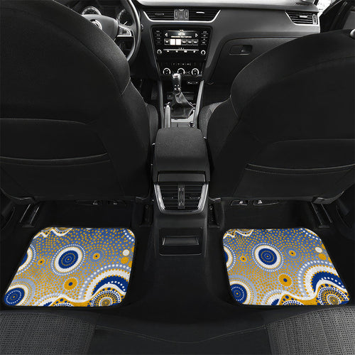 West Coast Eagles Car Mats Aboriginal Dot Pattern - Football Mascot Heritage Pride