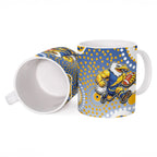West Coast Eagles Ceramic Mug Aboriginal Dot Pattern - Football Mascot Heritage Pride
