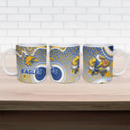 West Coast Eagles Ceramic Mug Aboriginal Dot Pattern - Football Mascot Heritage Pride