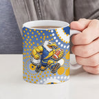 West Coast Eagles Ceramic Mug Aboriginal Dot Pattern - Football Mascot Heritage Pride