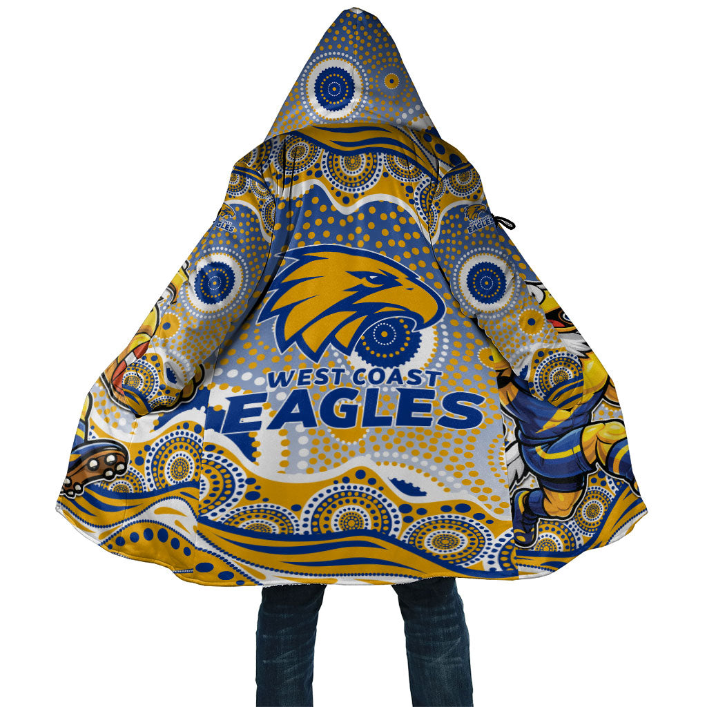 West Coast Eagles Cloak Aboriginal Dot Pattern - Football Mascot Heritage Pride