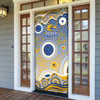 West Coast Eagles Door Cover Aboriginal Dot Pattern - Football Mascot Heritage Pride