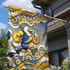 West Coast Eagles Garden Flag Aboriginal Dot Pattern - Football Mascot Heritage Pride