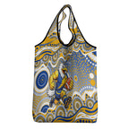 West Coast Eagles Grocery Bag Aboriginal Dot Pattern - Football Mascot Heritage Pride
