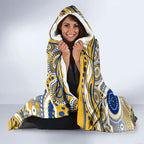 West Coast Eagles Hooded Blanket Aboriginal Dot Pattern - Football Mascot Heritage Pride