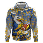 West Coast Eagles Hoodie Aboriginal Dot Pattern - Football Mascot Heritage Pride
