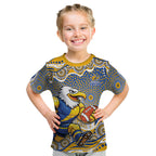 West Coast Eagles Kid T Shirt Aboriginal Dot Pattern - Football Mascot Heritage Pride