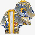West Coast Eagles Kimono Aboriginal Dot Pattern - Football Mascot Heritage Pride