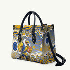 West Coast Eagles Leather Bag Aboriginal Dot Pattern - Football Mascot Heritage Pride