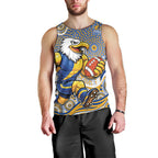 West Coast Eagles Men Tank Top Aboriginal Dot Pattern - Football Mascot Heritage Pride
