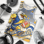 West Coast Eagles Men Tank Top Aboriginal Dot Pattern - Football Mascot Heritage Pride