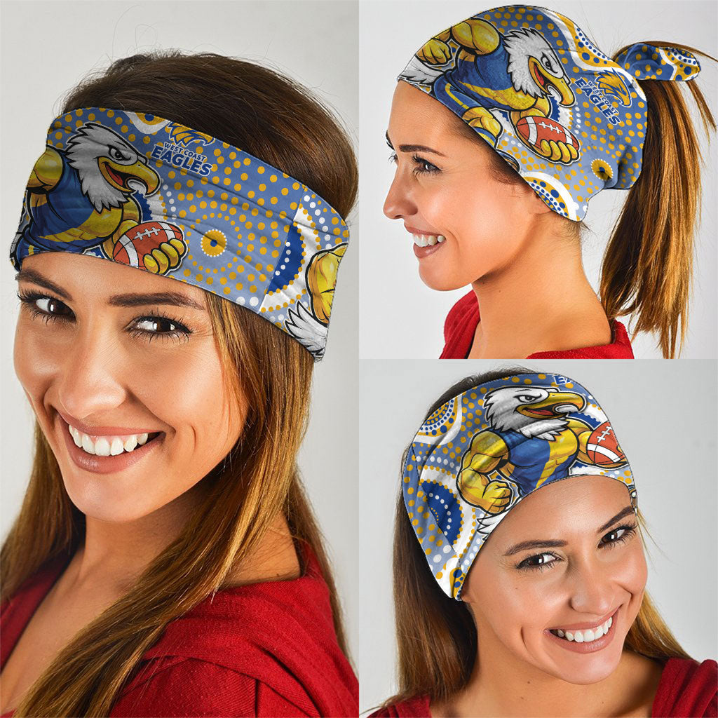 West Coast Eagles Neck Gaiter Aboriginal Dot Pattern - Football Mascot Heritage Pride
