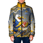 West Coast Eagles Padded Jacket Aboriginal Dot Pattern - Football Mascot Heritage Pride