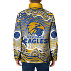 West Coast Eagles Padded Jacket Aboriginal Dot Pattern - Football Mascot Heritage Pride