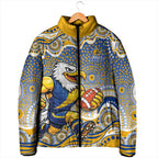West Coast Eagles Padded Jacket Aboriginal Dot Pattern - Football Mascot Heritage Pride