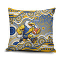 West Coast Eagles Pillow Cover Aboriginal Dot Pattern - Football Mascot Heritage Pride