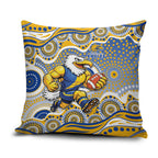 West Coast Eagles Pillow Cover Aboriginal Dot Pattern - Football Mascot Heritage Pride