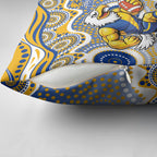 West Coast Eagles Pillow Cover Aboriginal Dot Pattern - Football Mascot Heritage Pride