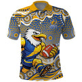 West Coast Eagles Polo Shirt Aboriginal Dot Pattern - Football Mascot Heritage Pride