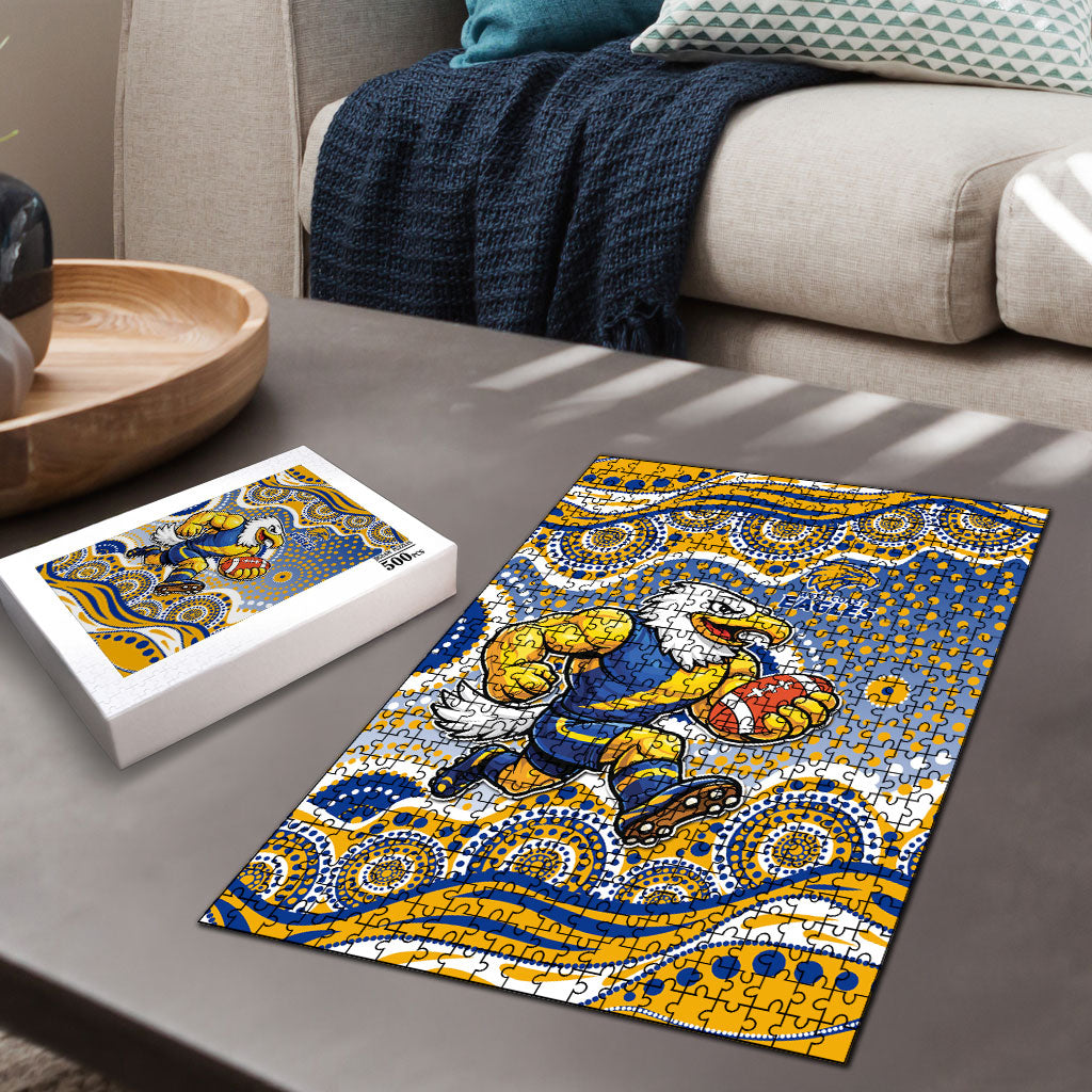 West Coast Eagles Puzzle Aboriginal Dot Pattern - Football Mascot Heritage Pride