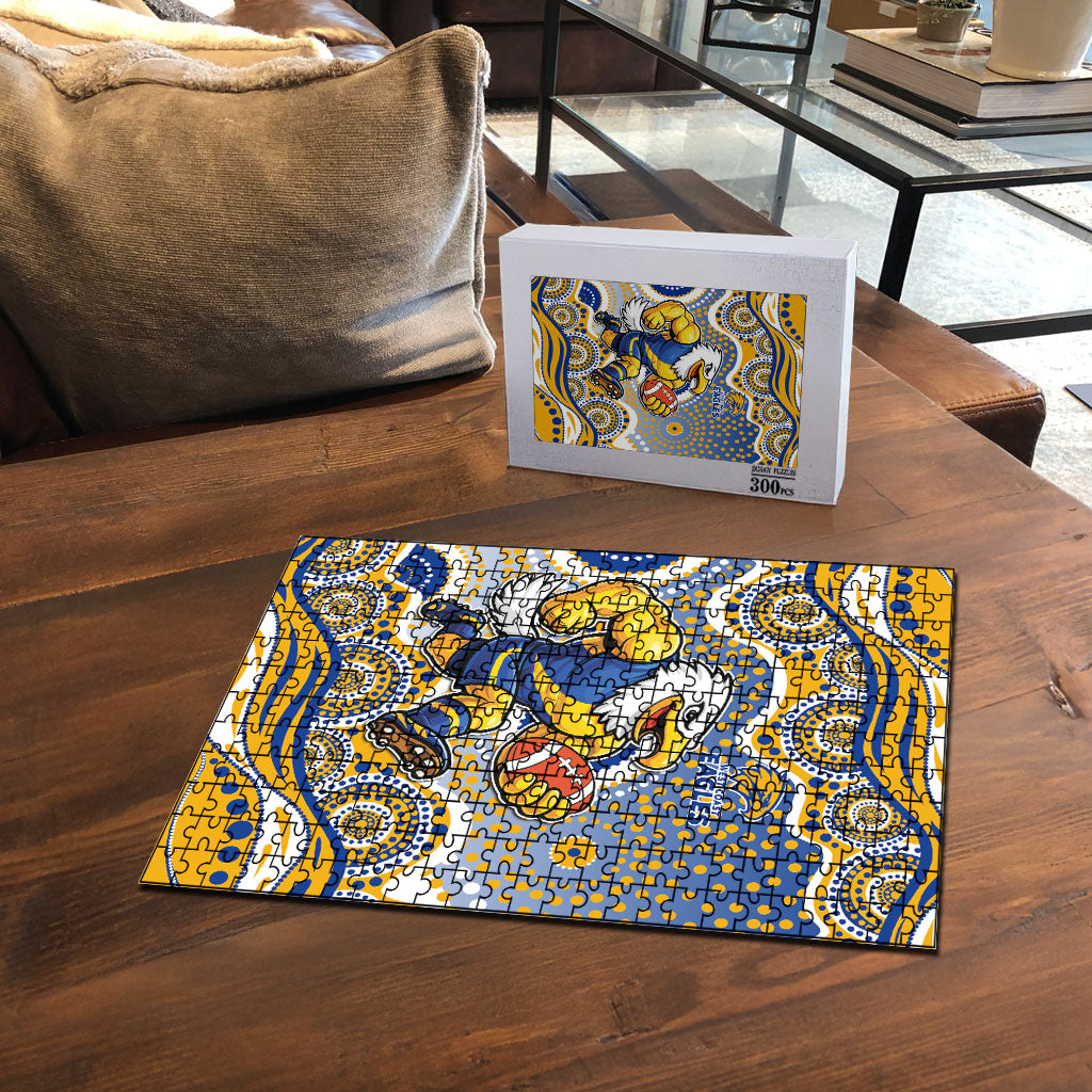 West Coast Eagles Puzzle Aboriginal Dot Pattern - Football Mascot Heritage Pride