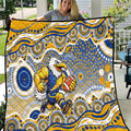 West Coast Eagles Quilt Aboriginal Dot Pattern - Football Mascot Heritage Pride