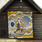 West Coast Eagles Quilt Aboriginal Dot Pattern - Football Mascot Heritage Pride
