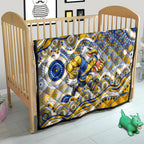 West Coast Eagles Quilt Aboriginal Dot Pattern - Football Mascot Heritage Pride
