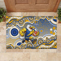 West Coast Eagles Rubber Doormat Aboriginal Dot Pattern - Football Mascot Heritage Pride