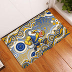 West Coast Eagles Rubber Doormat Aboriginal Dot Pattern - Football Mascot Heritage Pride