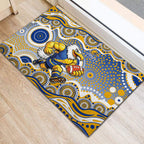 West Coast Eagles Rubber Doormat Aboriginal Dot Pattern - Football Mascot Heritage Pride