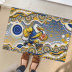 West Coast Eagles Rubber Doormat Aboriginal Dot Pattern - Football Mascot Heritage Pride