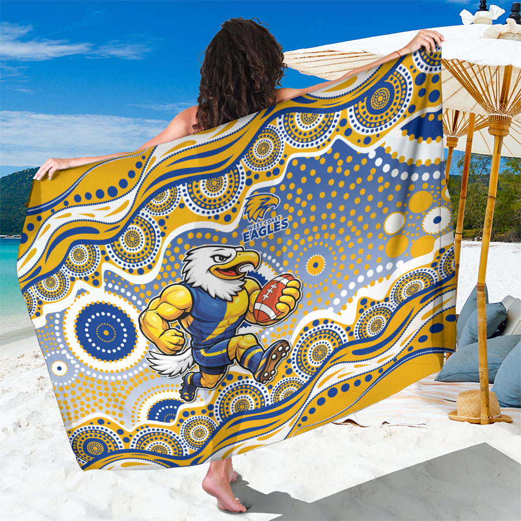 West Coast Eagles Sarong Aboriginal Dot Pattern - Football Mascot Heritage Pride