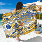 West Coast Eagles Sarong Aboriginal Dot Pattern - Football Mascot Heritage Pride