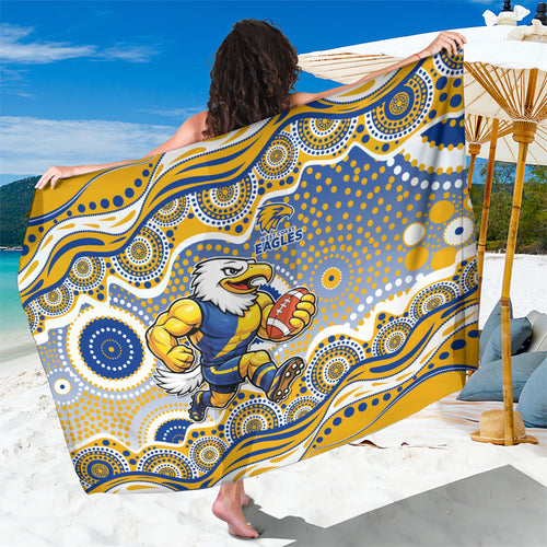 West Coast Eagles Sarong Aboriginal Dot Pattern - Football Mascot Heritage Pride