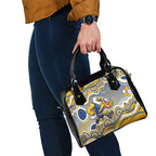 West Coast Eagles Shoulder Handbag Aboriginal Dot Pattern - Football Mascot Heritage Pride