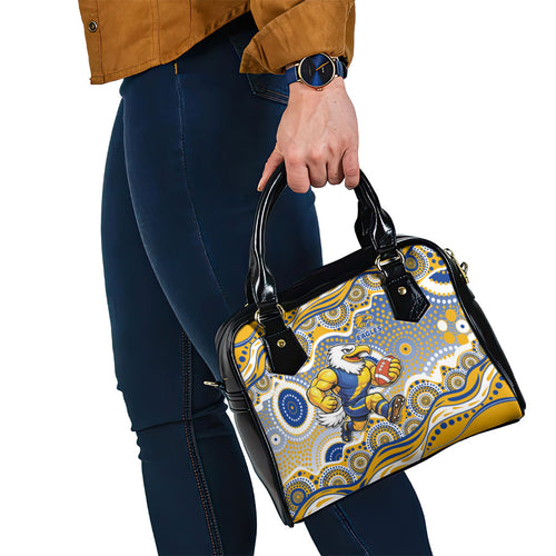 West Coast Eagles Shoulder Handbag Aboriginal Dot Pattern - Football Mascot Heritage Pride