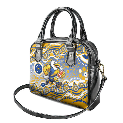 West Coast Eagles Shoulder Handbag Aboriginal Dot Pattern - Football Mascot Heritage Pride