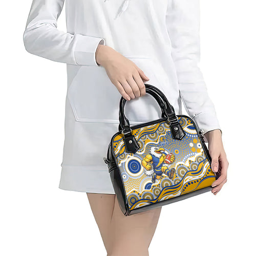 West Coast Eagles Shoulder Handbag Aboriginal Dot Pattern - Football Mascot Heritage Pride