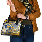 West Coast Eagles Shoulder Handbag Aboriginal Dot Pattern - Football Mascot Heritage Pride