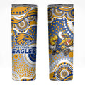 West Coast Eagles Skinny Tumbler Aboriginal Dot Pattern - Football Mascot Heritage Pride
