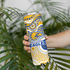 West Coast Eagles Skinny Tumbler Aboriginal Dot Pattern - Football Mascot Heritage Pride