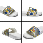West Coast Eagles Slide Sandals Aboriginal Dot Pattern - Football Mascot Heritage Pride