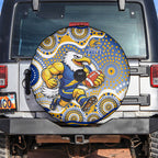 West Coast Eagles Spare Tire Cover Aboriginal Dot Pattern - Football Mascot Heritage Pride