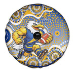 West Coast Eagles Spare Tire Cover Aboriginal Dot Pattern - Football Mascot Heritage Pride
