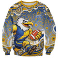 West Coast Eagles Sweatshirt Aboriginal Dot Pattern - Football Mascot Heritage Pride