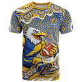 West Coast Eagles T Shirt Aboriginal Dot Pattern - Football Mascot Heritage Pride